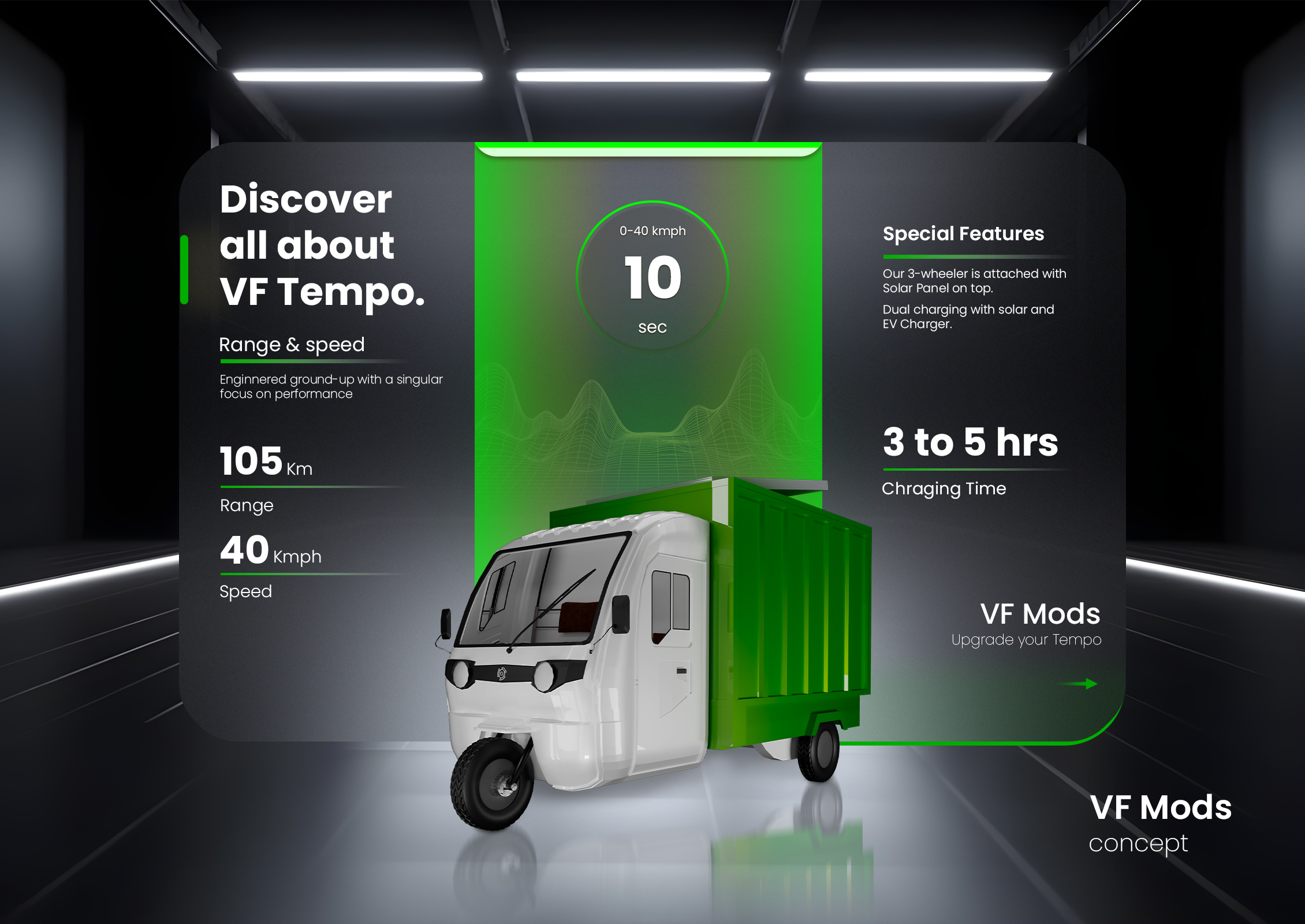 vehicale specification-white and green